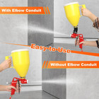 Drywall Texture Hopper Sprayer 3l Popcorn Ceiling Knockdown Orange Peel 3 Tips