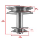Engine Double Pulley For Ayp Poulan Husqvarna 532175410 187618 175410