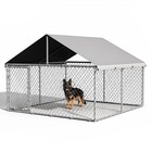 Large Dog Kennel Outdoor With Roof Heavy Duty Dog Enclosure Outside Pet Fence Us