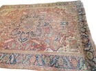 Circa 1900 Antique Heriz Rug 9 5x13 Ft     Handwoven Wool  Large Medallion  120