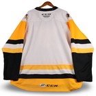 Wilkes-barre Scranton Penguins Ccm Ahl White Yellow Hockey Jersey 2xl Sewn Gear