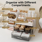 3-tire Desktop Storage Box Makeup Drawers Organizer Box Jewelry Cosmetic