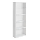 Mainstays 5-shelf Bookcase With Adjustable Shelves Wooden Bookshelf Storage Unit