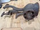 Vintage Meat Grinder Clamp-on Hand Crank Cast Iron Made Usa Antique