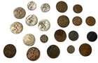Lot Of 21 British Bronze And Silver Coins 1907-1936