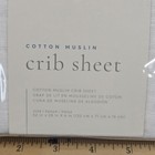 Little Unicorn Premium Crib Sheet Breathable  Super-soft Muslin Fabric White 