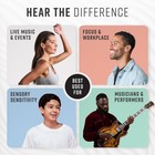 Vibes High Fidelity Ear Plugs - Invisible Music Concerts - Orange 1399