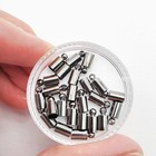 Gunmetal Round Cord End Caps 5x3mm Crimp Caps For Leather String Jewelry 24pcs