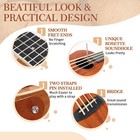 30-inch Ukulele Bass Mahogany Body With Eq  With Cotton Bag   Portable Amp