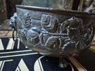 Antique Old Arts And Crafts Nouveau Glasgow Rose Brass Planter Lion Handles 