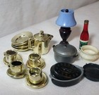 Dollhouse Miniature Plastic 28 Piece Kitchen Accessories Lot 