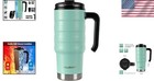 Portable 24 Oz Stainless Steel Travel Mug - Double Insulation For Hot   Cold