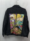Nickelodeon Women s Black Hey Arnold Graphic Patch Denim Jacket Size L