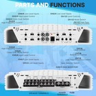Pyle Marine Waterproof Bluetooth 8-ch Amplifier  3000 Watt Rms Plmra830bt