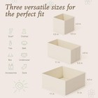  Drawer Organizer 18-piece Set  Dresser Organizer For Baby 18 Pack Beige