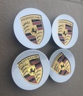 Set Of 4 Porsche Classic Hub Caps 76mm   2 99    Fits Most For Porsche Wheels