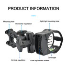 0 019  Fiber Optic Compound Bow Sight Adjustable Archery Hunting W  Level Bubble