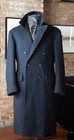 100  Cashmere Men s Long Overcoats Double Breasted Jacket Business Outdoor Wear