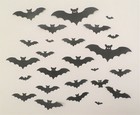 24 Halloween Bat Bats Die Cut Embellishment Paper Cardstock Scrapbook Cardmaking