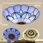 12 tiffany Style Stained Glass Flush Mount Vintage Ceiling Light Lamp Fixture