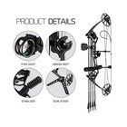 Compound Bow Set 0-70lb Draw Weight 25-31  Draw Length 320fps