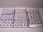Lot Of 7 Chocolate  Molds Polycarbonate Greyas  Flower  Faces    