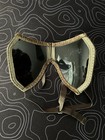 Bundeswehr Folding Dust Goggles Canvas Frame German Military Surplus  w case 