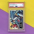 Original 1966 Topps Batman Black Bat Trading Card  8 Psa 7