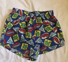 Vintage Lot Of 3 80   s Multi Colored Boys Shorts Surfer Lizards Trucks Aop  2-3t