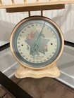 Vintage Nursery Baby Scale With Original Wicker Basket