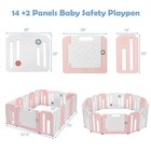 16 Panels Baby Safety Playpen Kids Safety Activity Play Center W  Drawing Board