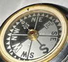 Antique Victorian Singer Patent Brass Pocket Watch Compass - England C 1900
