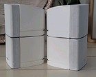 2 Bose  White Double Cube Speaker Doubleshot Acoustimass Lifestyle 