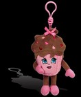 Whiffer Sniffers Shirley Sweet Chocolate Cupcake Scented Plush Backpack Clip