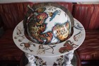 Antique Porcelain World Globe Circa 1800