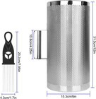 12 X 6 Stainless Steel Guiro Instrument Latin Percussion Metal Guiro Shaker Wi