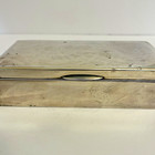 Vintage antique  950 Japanese Sterling Silver Coated Cigarette Box 6x3 25x1 3