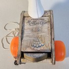 Vtg 1960 s Fisher Price Mother Goose Pull Toy  460 Blue Kerchief Waddles Quacks