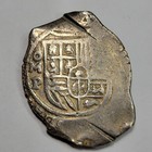 1655 Mexico Cob 8 Reales Assayer P Genuine 27 3g Pirate Age Silver Cut  k406