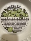Vintage Retro Country Harvest Green Apple Pie Plate Pan Dish Recipe Baking 11 