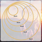10pcs Dream Catcher Rings metal Craft Hoops wreath Macrame Rings