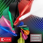 K Flex Integrated Dart Flight And Shaft  Nr  6 White Short   3pack Kflex  No    