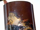 Rare Style Makie Lacquered Inro W Mask Men-netsuke  Edo Original Antique