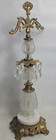 Antique vintage Romanian Crystal Ornamental Decor Italian   scales Of Justice 