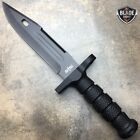 12  Black Tactical Survival Rambo Hunting Fixed Blade Knife Bowie W  Sheath New