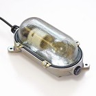 Original Old Factory Lamp Polished Bunker Wall Light Antique Industrial Design