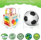 Toddler Activity Cube Montessori Toy  8-in-1 Wooden Learning Toy