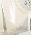 Butter Cream Sheer Curtains 108 In Long  4 Panels Set  Rod Pocket Voile Drapes