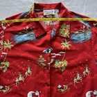 Unisex Pacific Legend Men   s Medium Santa Arrives In Hawaii Vintage Holiday Shirt