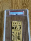 Rare Led Zeppelin Full Phantom Ticket 11 12 80 Psa dna 9 John Bonham Death